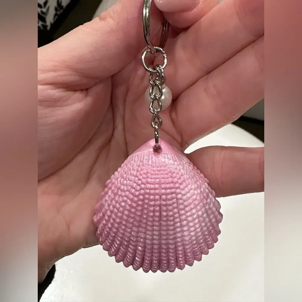 Pink Shell keychain